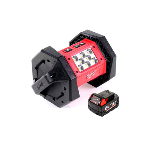 Milwaukee M18 AL-501 Akku LED Flutstrahler mit 1100 Lumen + 1x 5,0 Ah Akku - Toolbrothers