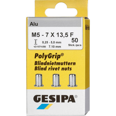 GESIPA Blindnietmutter PolyGrip® Nietschaft d x l 7 x 13,5 mm M5 ( 4000813822 )