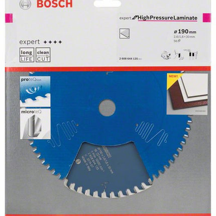 BOSCH Piła tarczowa Ø zewnętrzna 190 mm Liczba zębów 56 TR-F ( 4000815468 )