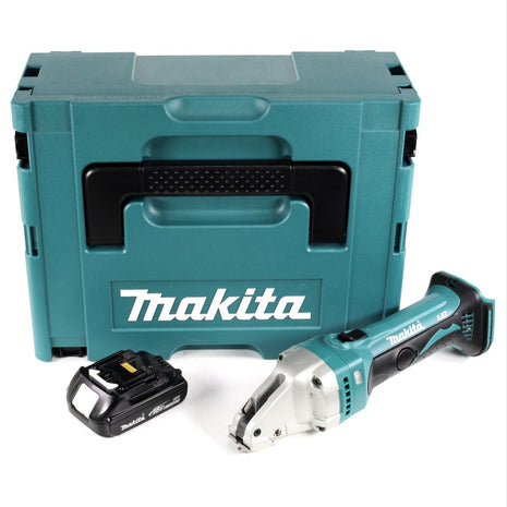 Makita DJS 161 Y1J 18 V Li-Ion Akku Blechschere im Makpac + 1 x 1,5 Ah Akku - ohne Ladegerät - Toolbrothers