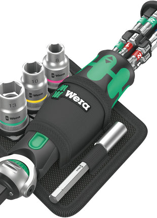 WERA Steckschlüsselsatz 8009 Zyklop Pocket Set 2 19-teilig 3/8″ + 1/4 ″ ( 4000822451 )