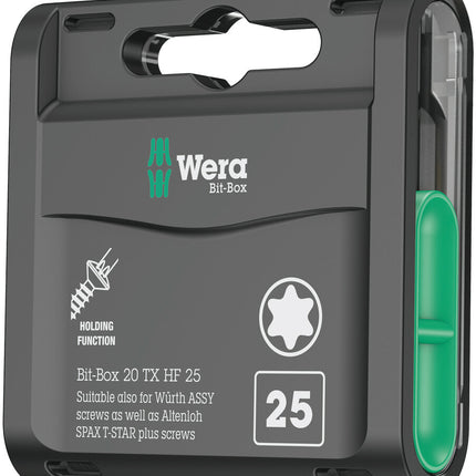 Zestaw dużych bitów WERA Bit-Box 20 TX HF T 25 Długość 25 mm ( 4000822459 )