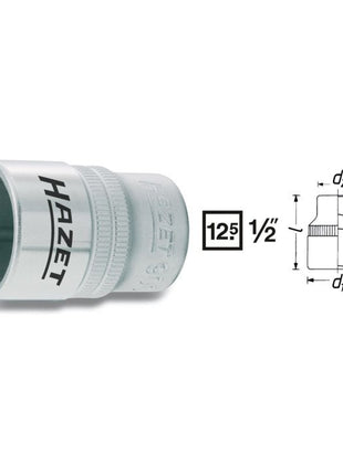 HAZET Steckschlüsseleinsatz 900 1/2 ″ 6-kant ( 4000822689 )