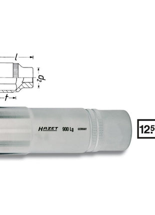 Inserto de llave de vaso HAZET 900LG 1/2″ 6 puntos (4000822714)