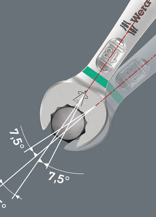 WERA Clé à fourche double Joker 6005 8 x 9 mm Longueur 123 mm ( 4000823160 )