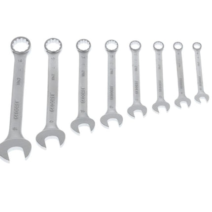 GEDORE Zestaw kluczy płasko-oczkowych 7-080 8-częściowy Szerokość klucza płaskiego 8-19 mm ( 4000823621 )