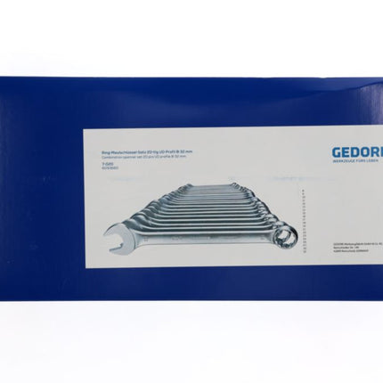 GEDORE Zestaw kluczy płasko-oczkowych 7-020 20-częściowy szerokość klucza płaskiego 8-32 mm ( 4000823703 )