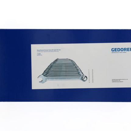 GEDORE Zestaw kluczy płasko-oczkowych 7-026 26-częściowy szerokość klucza płaskiego 6-32 mm ( 4000823704 )