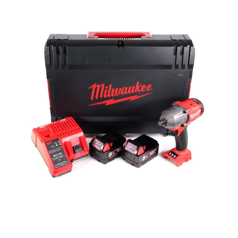 Milwaukee M18 FMTIWF12-502CX Akku Schlagschrauber 18V 610Nm Brushless + 2x Akku 5,0Ah + Ladegerät + HD Box - Toolbrothers