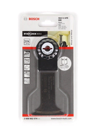 Bosch MAII 52 APB Wood and Metal BIM Tauchsägeblatt Starlock Max Sägeblatt ( 2608662574 ) - Toolbrothers