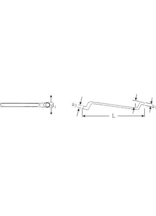 STAHLWILLE Doppelringschlüssel 20 17 x 19 mm 270 mm ( 4000826086 )