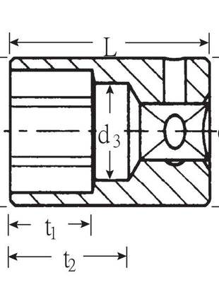 STAHLWILLE Klucz nasadowy 40 1/4 ″ sześciokątny ( 4000826211 )