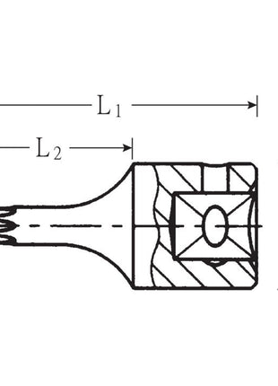 STAHLWILLE Steckschlüsseleinsatz 44 KTX 1/4 ″ TX ( 4000826237 )