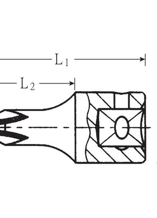 STAHLWILLE Steckschlüsseleinsatz 44 P 1/4 ″ PH ( 4000826252 )