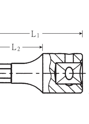 STAHLWILLE inserto para llave de vaso 44 K 1/4″ hexágono interior (4000826255)