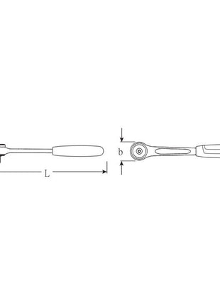 Carraca reversible de palanca STAHLWILLE 415 1/4″ 22 dientes (4000826275)