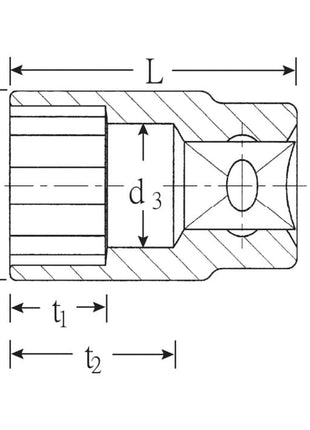 Inserto de llave de vaso STAHLWILLE 52 1/2″ 6 puntas (4000826338)