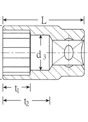 STAHLWILLE Jeu de clés à douille 50 1/2 po. 12 pans ( 4000826356 )