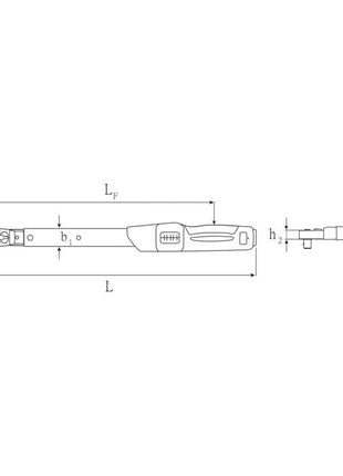 STAHLWILLE Drehmomentschlüssel 730NR/20QR FK 1/2 ″ 40 - 200 Nm ( 4000826537 )