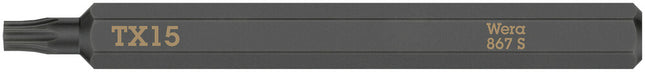 WERA Bit 867 S TORX 15 x 70 mm 1/4 ″ TORX 15 Długość 70 mm ( 4000827263 )