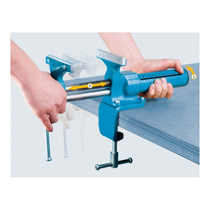 Imadło równoległe HEUER Compact Szerokość szczęk 120 mm Szerokość mocowania 130 mm ( 4000830349 )