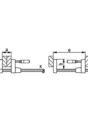 Tensor de superficie BESSEY UK luz 600 mm proyección 80 mm (4000831440)