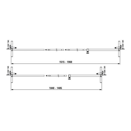 Zacisk uchwytu drzwiowego BESSEY Zakres mocowania 565 - 1010 mm ( 4000831753 )