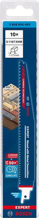 Lame de scie sabre BOSCH Wood Metal Demolition S 1167 XHM Longueur 225 mm Largeur 25 mm ( 4000837465 )