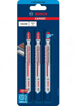 Hoja de sierra de calar BOSCH Plastic Composites T301CHM longitud total 117 mm (4000837478)