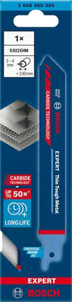 Brzeszczot do piły szablastej BOSCH Expert Thin Tough Metal długość 150 mm szerokość 19 mm ( 4000837492 )