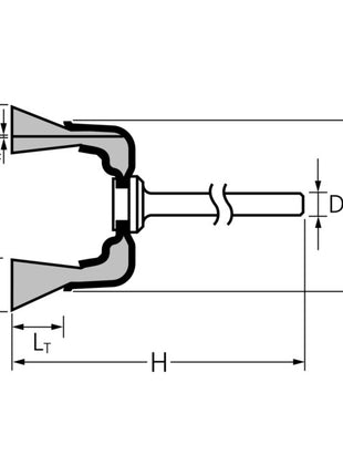 PFERD Minitopfbürste TBU 1803/3 MES 0,10 D18xB3xL6mm ( 4000840585 )