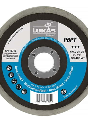 Tarcza polerska LUKAS P6PT Ø 125 mm otwór Ø 22,23 mm ( 4000840860 )