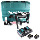 Makita DHR 400 PM2U 2 x 18 V / 36 V Li-Ion Akku Bohrhammer Kombihammer SDS-Max im Koffer + 2 x 4,0 Ah Akku + Doppelladegerät - Toolbrothers