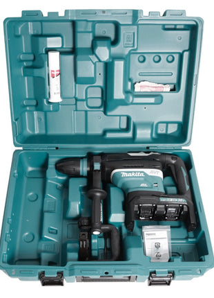 Makita DHR 400 PT2U 2 x 18 V / 36 V Li-Ion Akku Bohrhammer Kombihammer SDS-Max im Koffer + 2 x 5,0 Ah Akku + Doppelladegerät - Toolbrothers