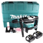 Makita DHR 400 G2U 2 x 18 V / 36 V Li-Ion Akku Bohrhammer Kombihammer SDS-Max im Koffer + 2 x 6,0 Ah Akku - ohne Ladegerät - Toolbrothers