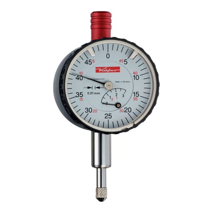 Mały czujnik zegarowy KÄFER KM4/5S 5 mm odczyt 0,01 mm ( 4000851663 )