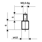 Płaska wkładka pomiarowa KÄFER Ø 4,8 mm ( 4000851676 )