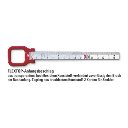 Taśma miernicza BMI ERGOLINE długość 30 m szerokość taśmy 13 mm ( 4000855433 )