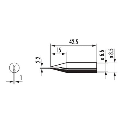 Grot lutowniczy ERSA serii 842 w kształcie dłuta ( 4000872529 )