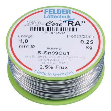 Drut lutowniczy FELDER ISO-Core(R) RA 1 mm ( 4000872796 )
