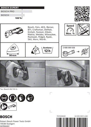 Zestaw płyt szlifierskich BOSCH Expert Płyta szlifierska AVZ 90 RT6 ( 4000908757 )