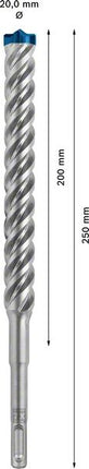 Wiertarka udarowa BOSCH Expert SDS-7X Ø 20,0 mm długość robocza 200 mm długość 265 mm ( 4000909489 )