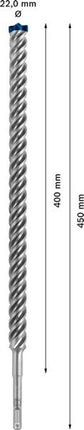 BOSCH Hammerbohrer Expert SDS-7X Ø 22,0 mm Arbeits-L.400 mm L.450 mm ( 4000909492 )