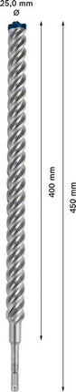 Wiertarka udarowa BOSCH Expert SDS-7X Ø 25,0 mm długość robocza 400 mm 450 mm ( 4000909494 )