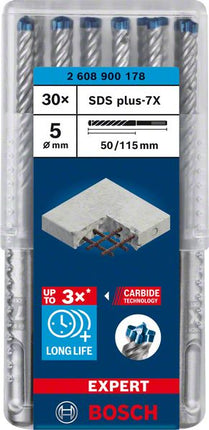 Wiertarka udarowa BOSCH Expert SDS-7X Ø 5 mm długość robocza 50 mm długość 115 mm ( 4000909984 )