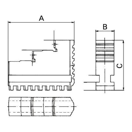 Zestaw szczęk wiertarskich RÖHM do uchwytu Ø 160 mm ( 4121268160 )
