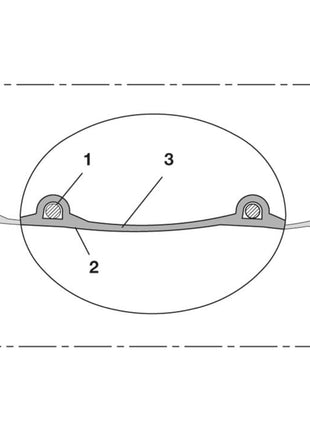 NORRES Absaug- und Gebläseschlauch PROTAPE® PUR 330 FOOD Innen-D. 80 mm Außen-D. 88 mm ( 4501400104 )