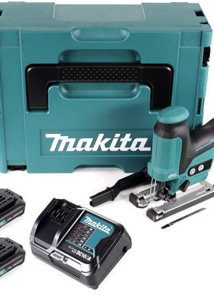 Makita JV 102 DSAJ 10,8 V Akku Pendelhubstichsäge im Makpac + 2 x BL 1020 2,0 Ah Akku + Ladegerät - Toolbrothers