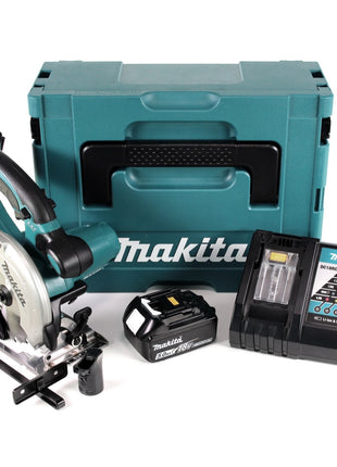 Makita DSS 501 RT1J 18V 136 mm Li-ion Akku Handkreissäge im Makpac + 1x 5,0 Ah Akku + Ladegerät - Toolbrothers