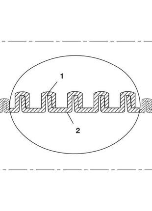 NORRES Saugschlauch EVA 373 Innen-Ø 38 mm ( 4501400681 )